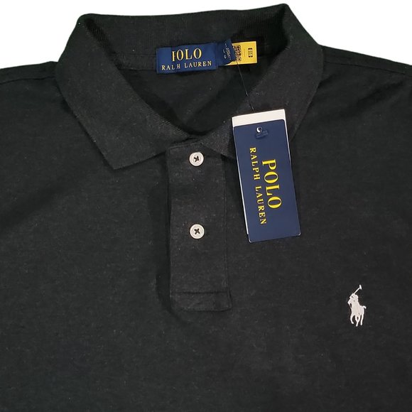 Polo Ralph Lauren Mens Black Cotton Short Sleeves Sz L/G - Picture 2 of 5